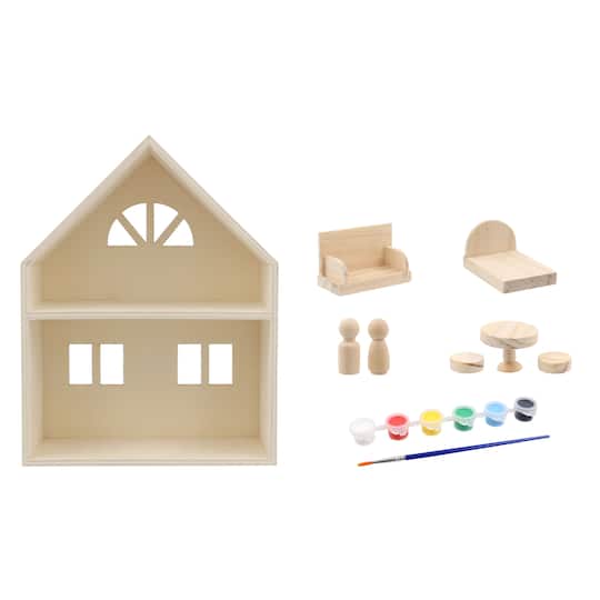 Wood House Kit by Creatology&#x2122;